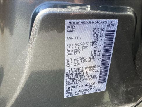 New 2026 Nissan Frontier Pro-X w/ Pro-X Convenience Package image 38