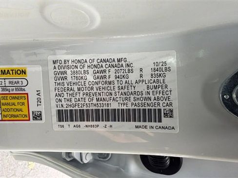 New 2026 Honda Civic Sport image 32