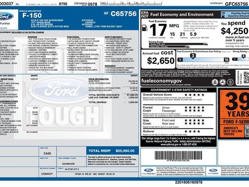 Used 2016 Ford F150 Lariat w/ Equipment Group 502A Luxury image 5