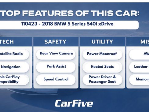Used 2018 BMW 540i xDrive AWD/4WD image 31