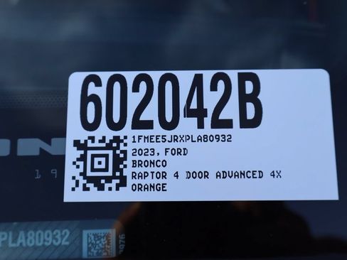Used 2023 Ford Bronco Raptor AWD/4WD image 54