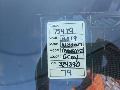 Used 2019 Nissan Maxima 3.5 S w/ Floor Mat Group FWD image 32