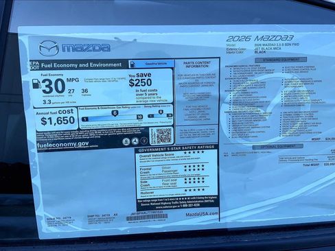 Used 2026 MAZDA MAZDA3 s FWD image 19