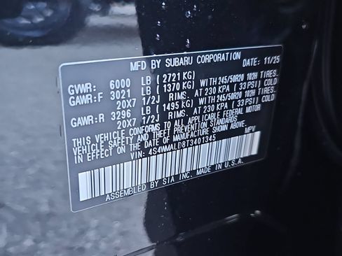 Used 2026 Subaru Ascent Bronze Edition AWD/4WD image 44