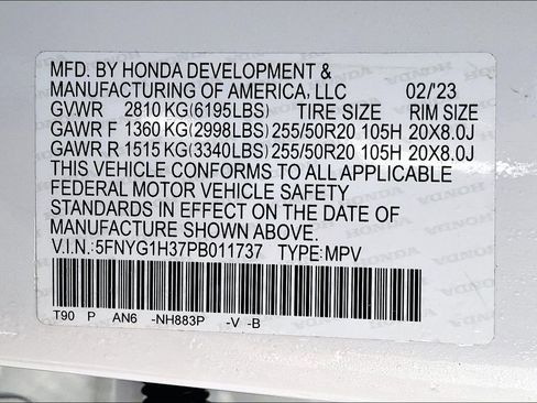 Used 2023 Honda Pilot Sport image 14