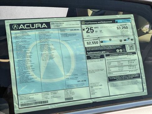 New 2025 Acura TLX w/ Technology Package image 19