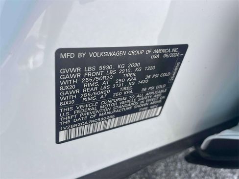 New 2024 Volkswagen Atlas SEL image 20