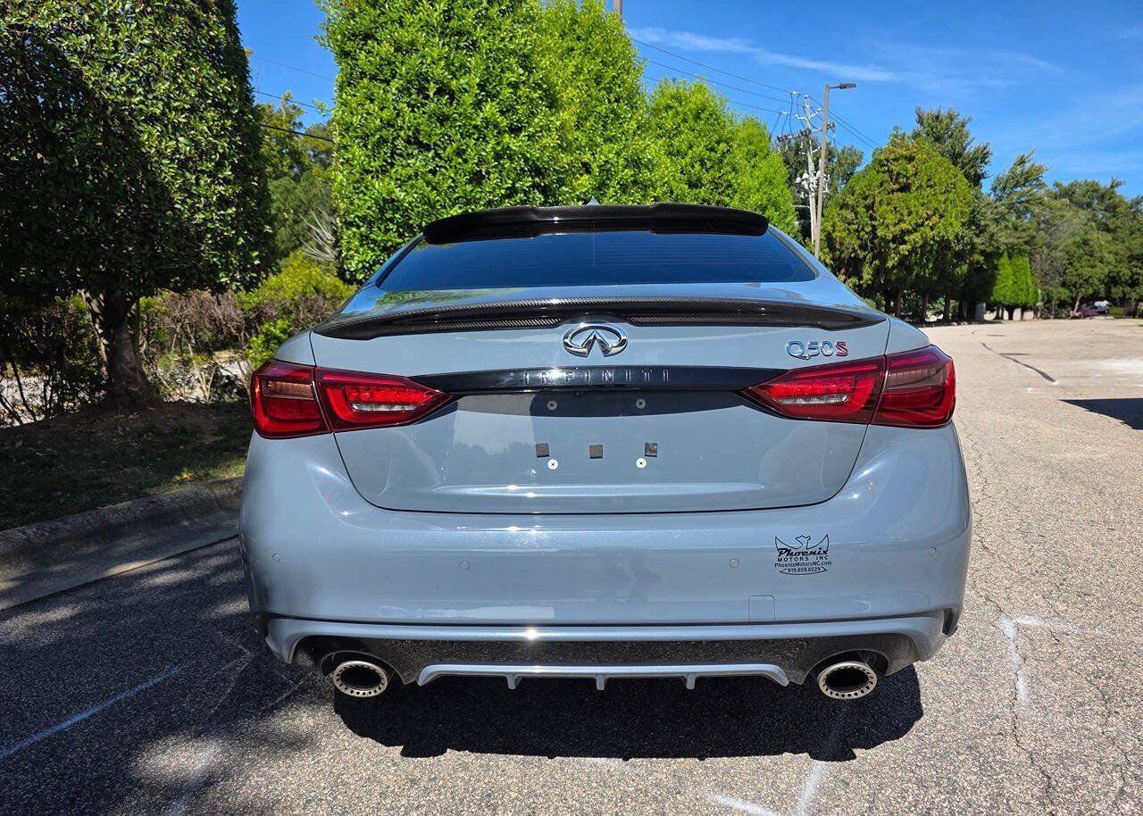 Used 2022 INFINITI Q50 Red Sport 400 w/ Carbon Fiber Package RWD image 4