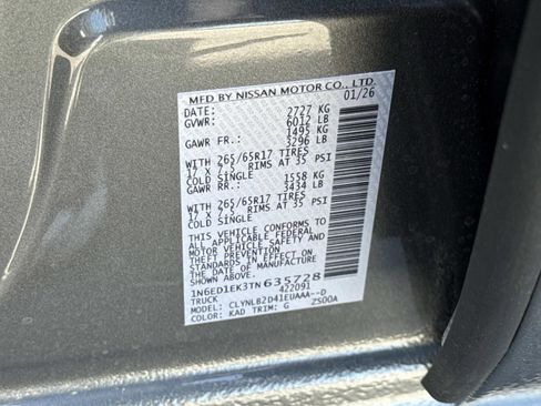 New 2026 Nissan Frontier SV w/ All-Weather Content Package AWD/4WD image 30