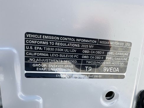 Used 2025 Nissan Versa SV w/ Trunk Package FWD image 35