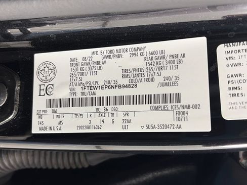 Used 2022 Ford F150 XLT w/ Trailer Tow Package AWD/4WD image 9