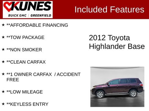 Used 2012 Toyota Highlander 4WD w/ Tow Pkg image 3
