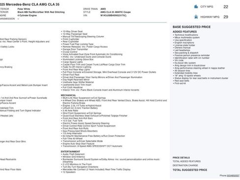 Used 2025 Mercedes-Benz CLA 35 AMG 4MATIC image 7