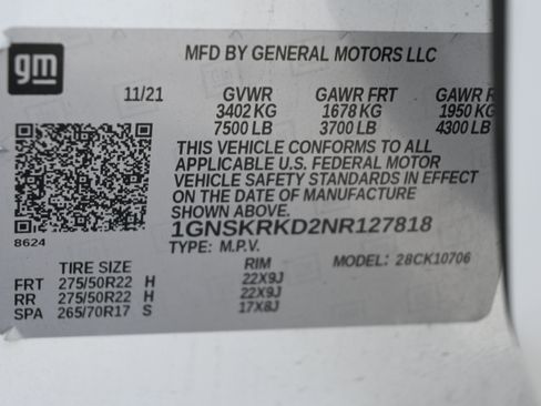 Used 2022 Chevrolet Tahoe RST w/ Luxury Package AWD/4WD image 35