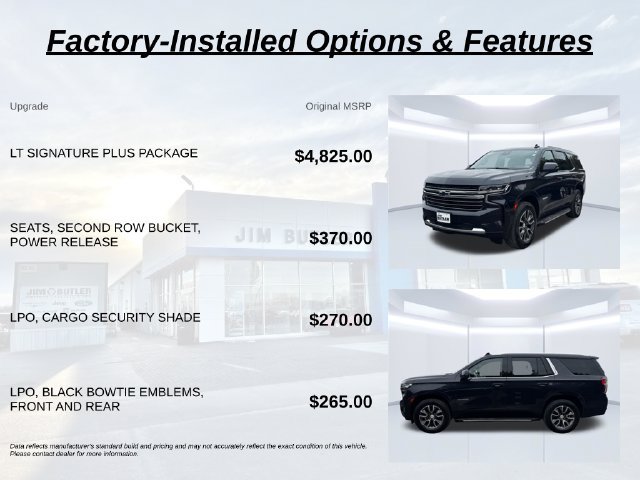 Used 2023 Chevrolet Tahoe LT w/ LT Signature Plus Package AWD/4WD image 2
