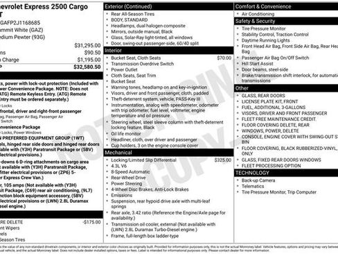 Used 2018 Chevrolet Express 2500 image 31