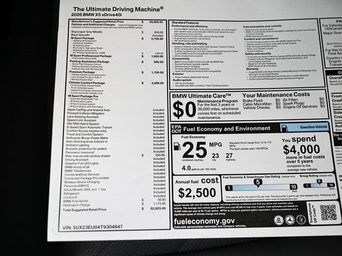 New 2026 BMW X5 xDrive40i w/ M Sport Package image 40