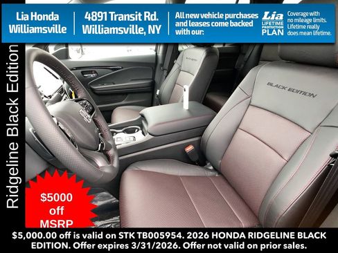 New 2026 Honda Ridgeline Black Edition image 12