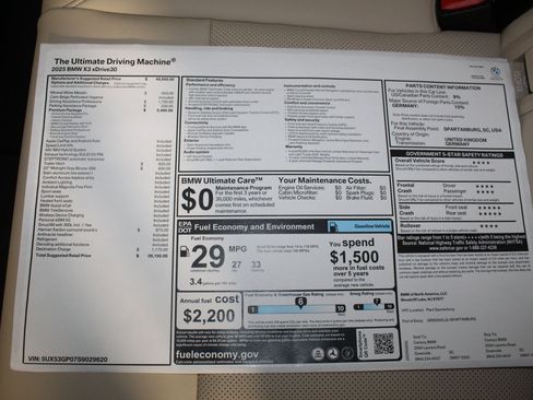 Used 2025 BMW X3 xDrive30i w/ Premium Package image 25