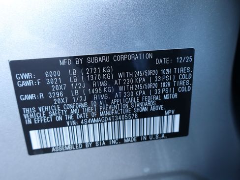 New 2026 Subaru Ascent Limited image 26