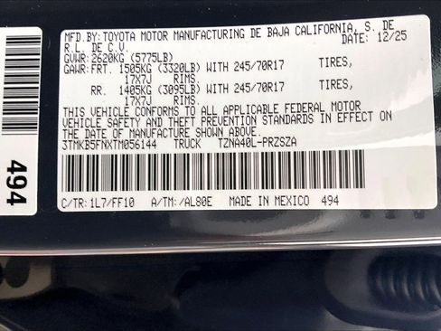 New 2026 Toyota Tacoma SR5 image 17