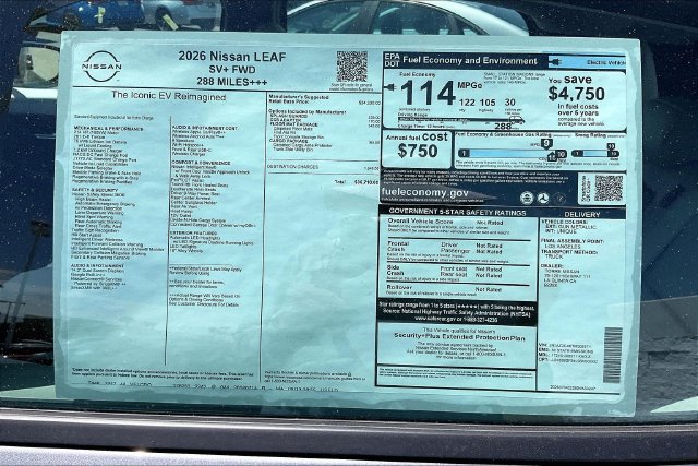 New 2026 Nissan Leaf SV+ FWD image 17