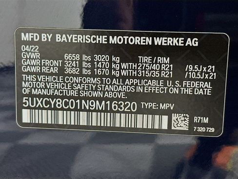 Used 2022 BMW X6 M50i AWD/4WD image 35