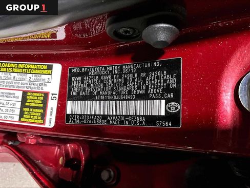 Certified 2018 Toyota Camry LE w/ Convenience Package FWD image 37