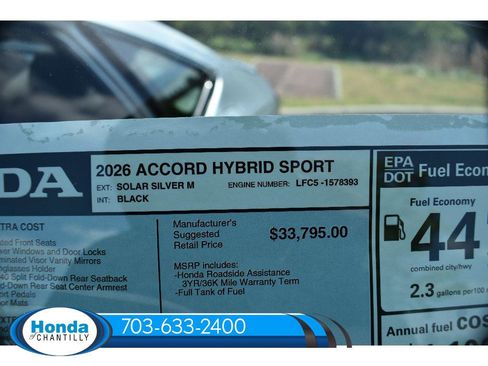 New 2026 Honda Accord Hybrid Sport-L image 37