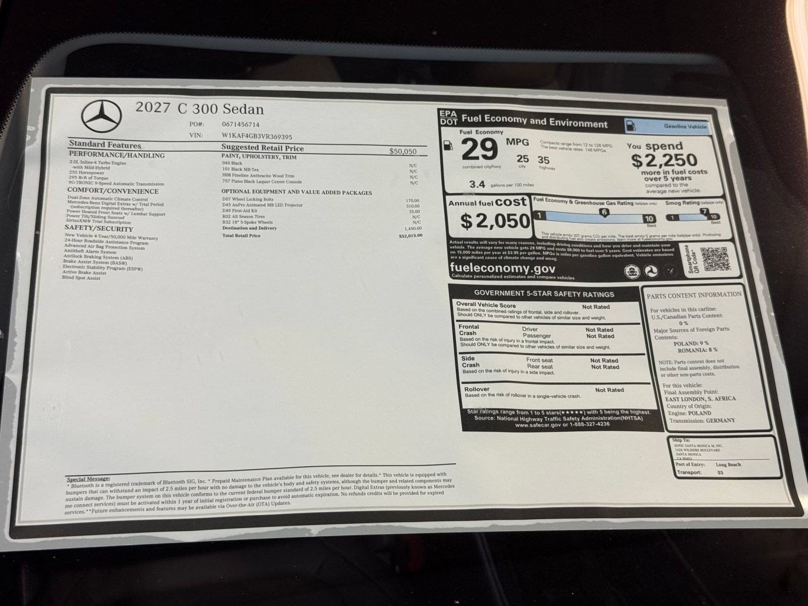New 2027 Mercedes-Benz C 300 Sedan image 33