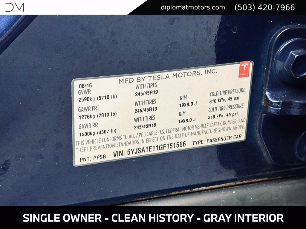 Used 2016 Tesla Model S 75 RWD image 43