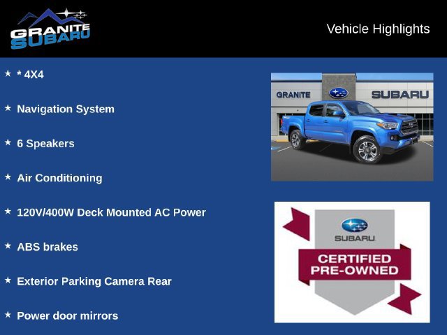 Used 2017 Toyota Tacoma TRD Sport w/ Tow Package (A/T) AWD/4WD image 2