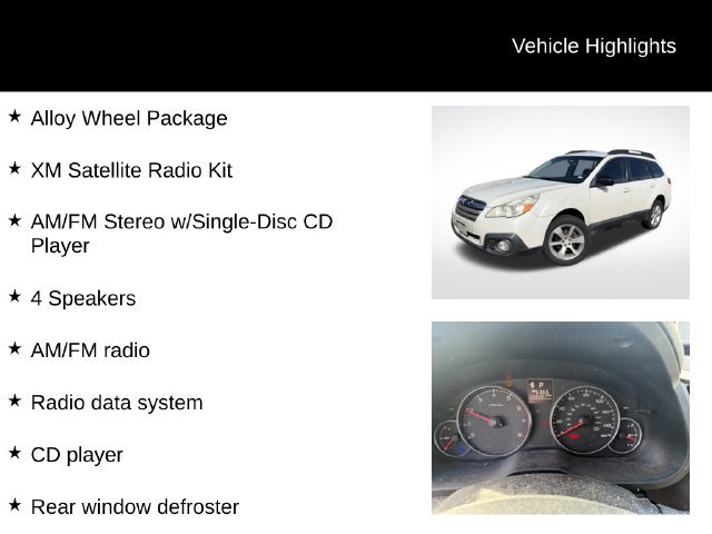 Used 2014 Subaru Outback 2.5i w/ Alloy Wheel Package AWD/4WD image 8