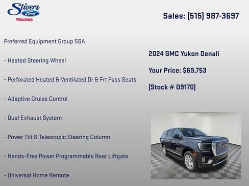 Used 2024 GMC Yukon Denali w/ Max Trailering Package AWD/4WD image 22