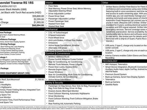 Used 2027 Chevrolet Traverse RS FWD image 40