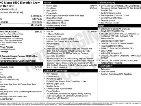 Certified 2021 GMC Sierra 1500 Elevation w/ X31 Off-Road Package AWD/4WD image 5