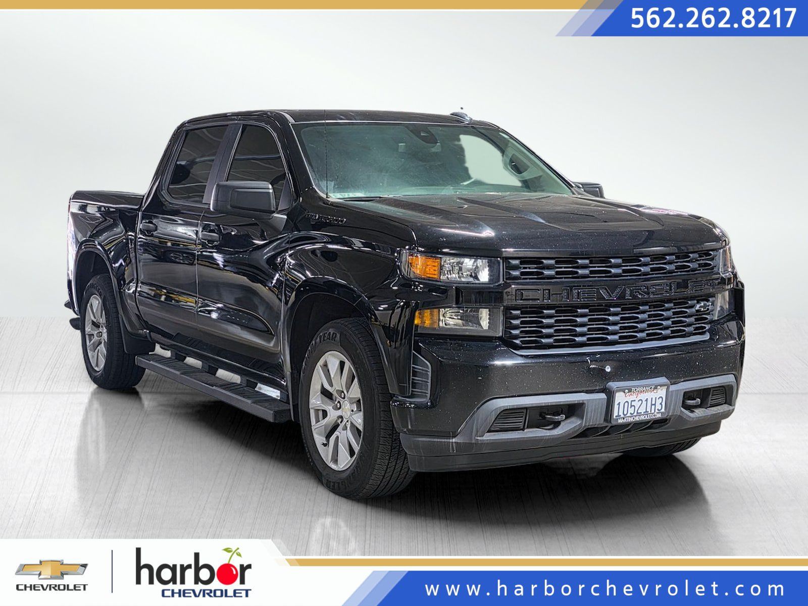 Used 2021 Chevrolet Silverado 1500 Custom w/ LPO, Dark Essentials Package RWD image 1
