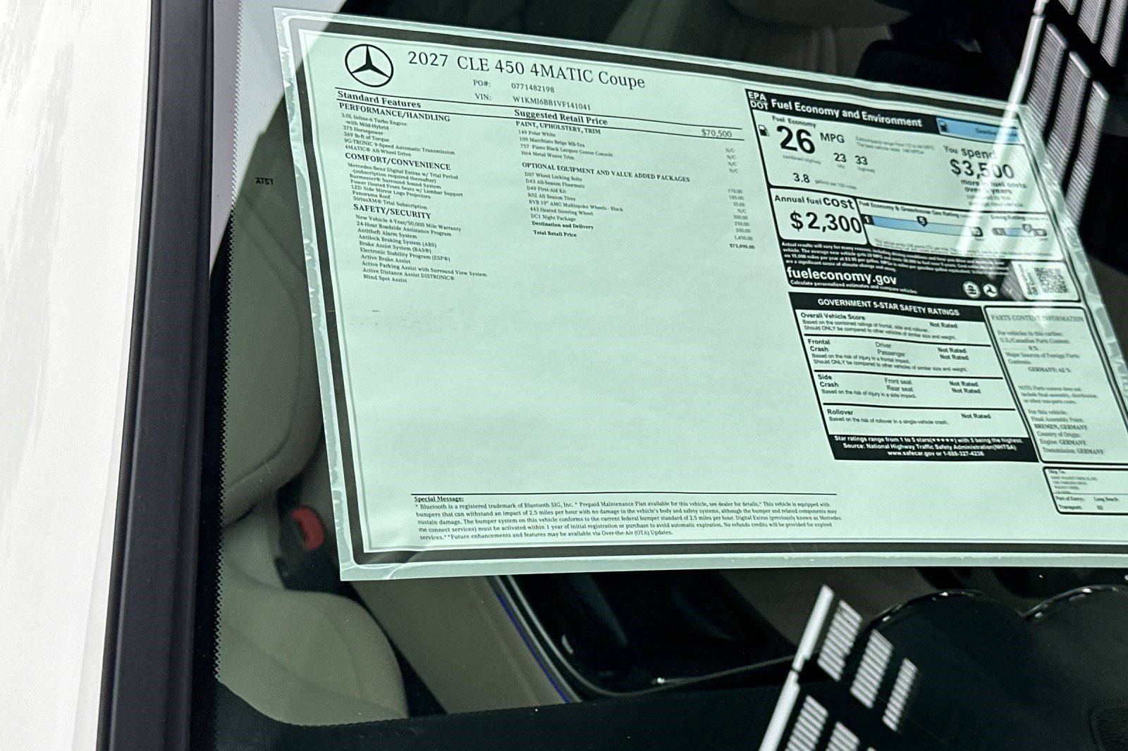 New 2027 Mercedes-Benz CLE 450 4MATIC Coupe image 29