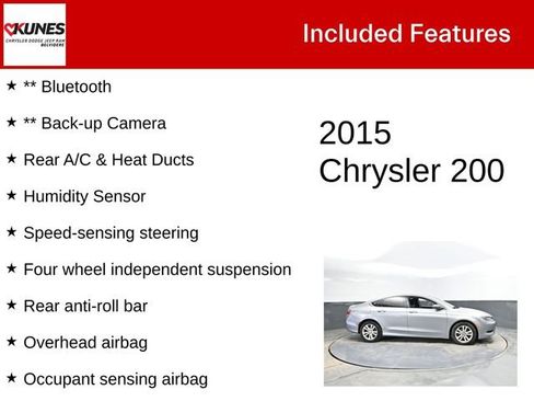 Used 2015 Chrysler 200 Limited w/ Convenience Group image 2