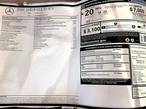 New 2026 Mercedes-Benz GLE 53 AMG 4MATIC image 19