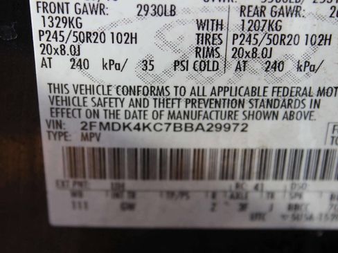 Used 2011 Ford Edge Limited w/ 301A Rapid Spec Order Code AWD/4WD image 10