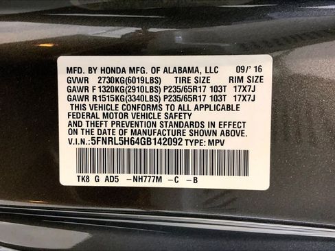 Used 2016 Honda Odyssey EX-L image 36