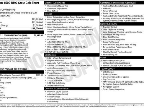 New 2026 RAM 1500 RHO w/ RHO Level 1 Equipment Group AWD/4WD image 32