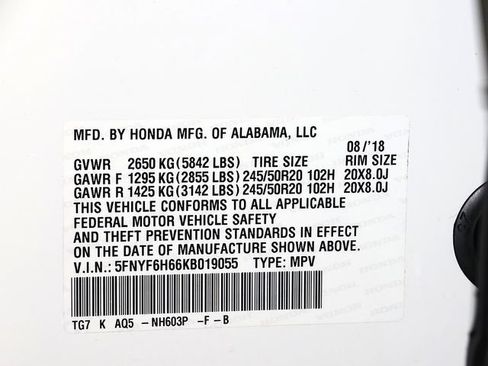 Used 2019 Honda Pilot Touring image 41