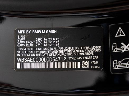 Used 2020 BMW M8 Coupe w/ Driving Assistance Package AWD/4WD image 33