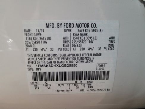 Used 2020 Ford Explorer XLT w/ Equipment Group 202A AWD/4WD image 33