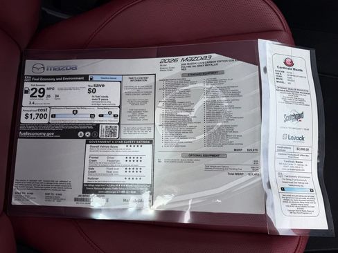 New 2026 MAZDA MAZDA3 Carbon AWD/4WD image 31