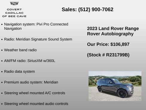 Used 2023 Land Rover Range Rover Autobiography AWD/4WD image 6