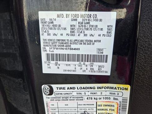 Used 2014 Ford F150 Raptor w/ Equipment Group 801A Luxury image 19