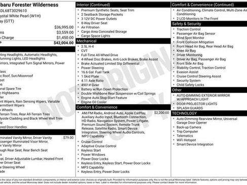 New 2026 Subaru Forester Wilderness AWD/4WD image 35